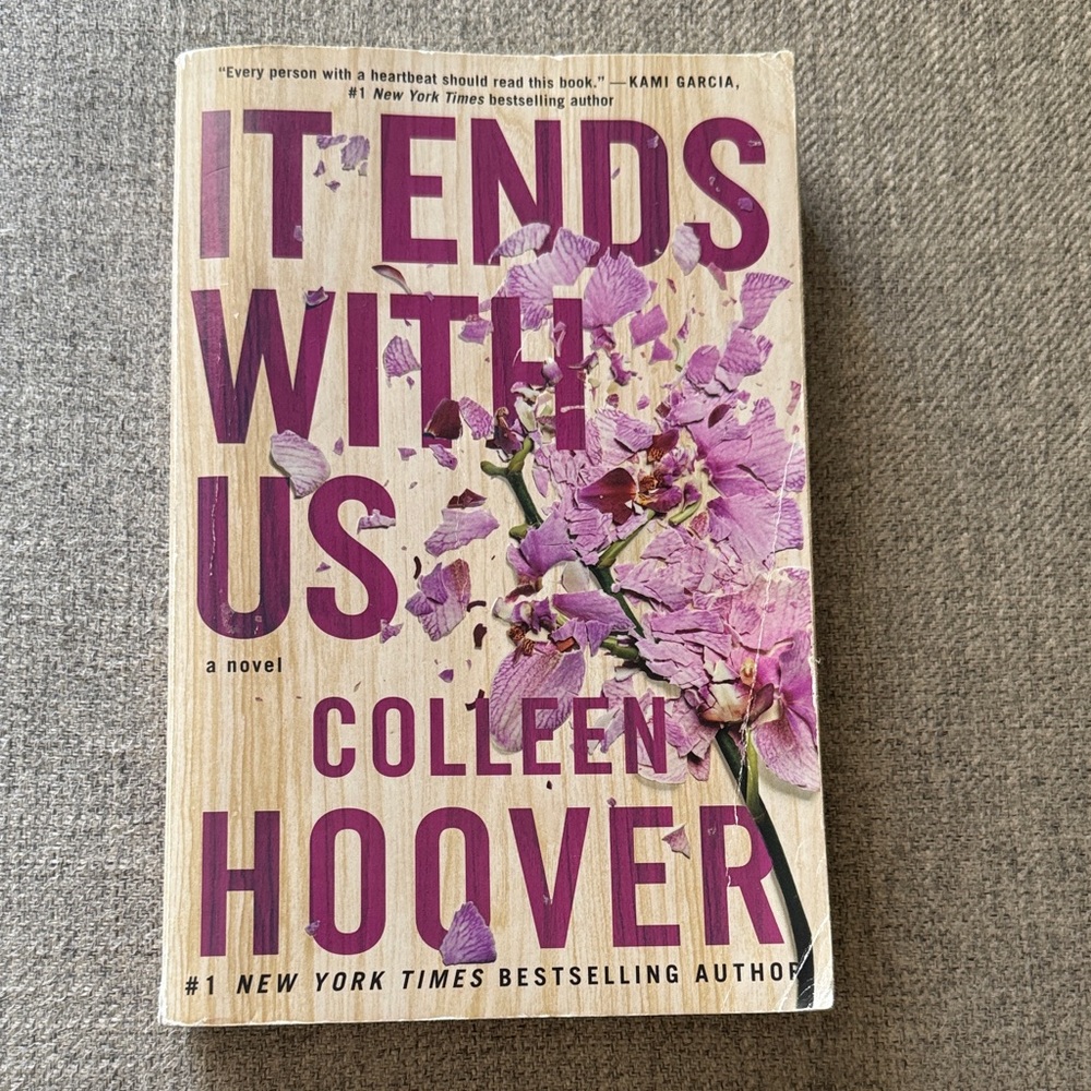 'It Ends With Us' Book with Purple Accents